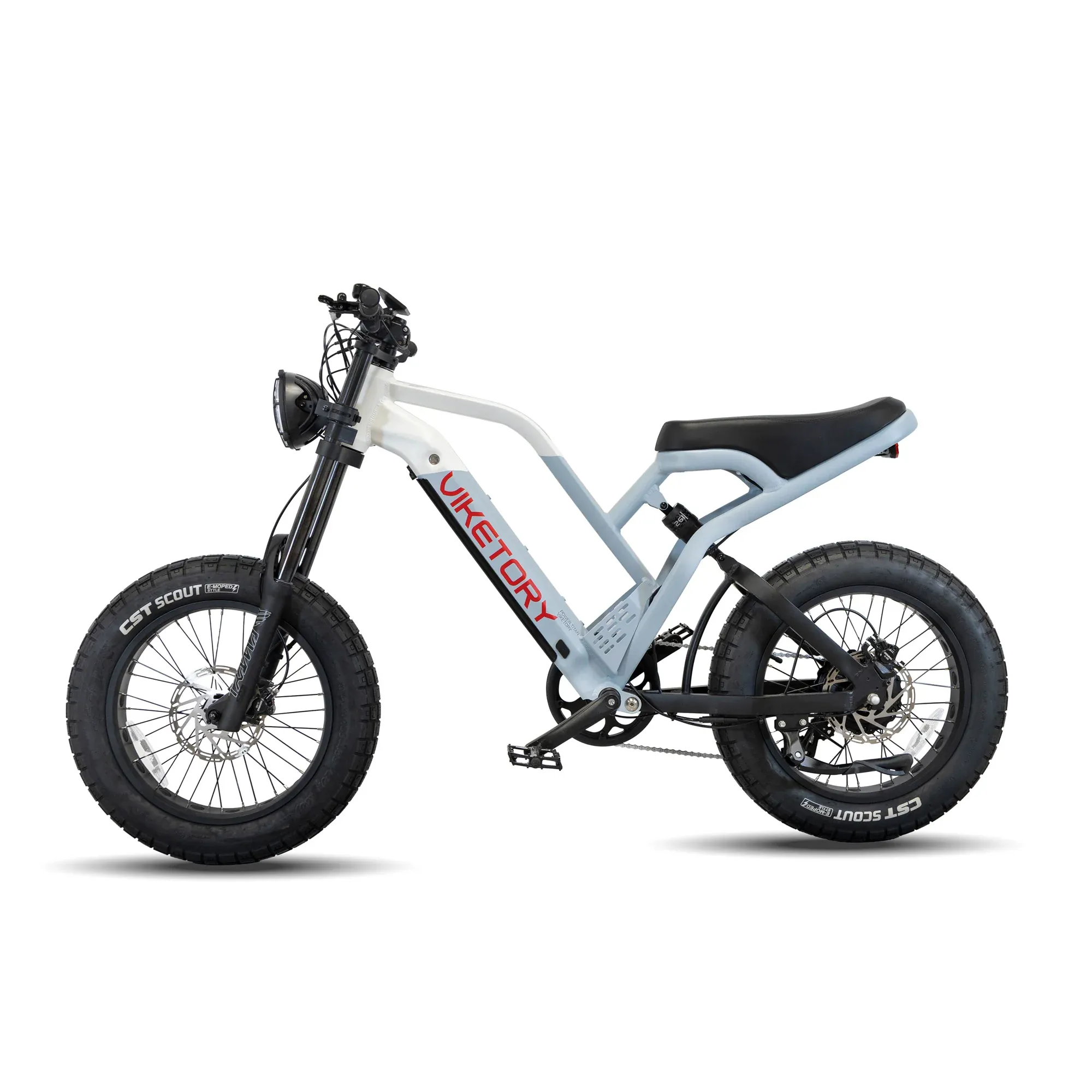 Fatbike électrique Viketory Navy profil droit bleu naval